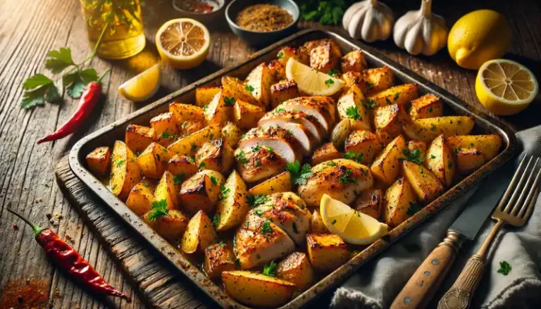 Sheet Pan Lemon Chicken with Crispy Potatoes